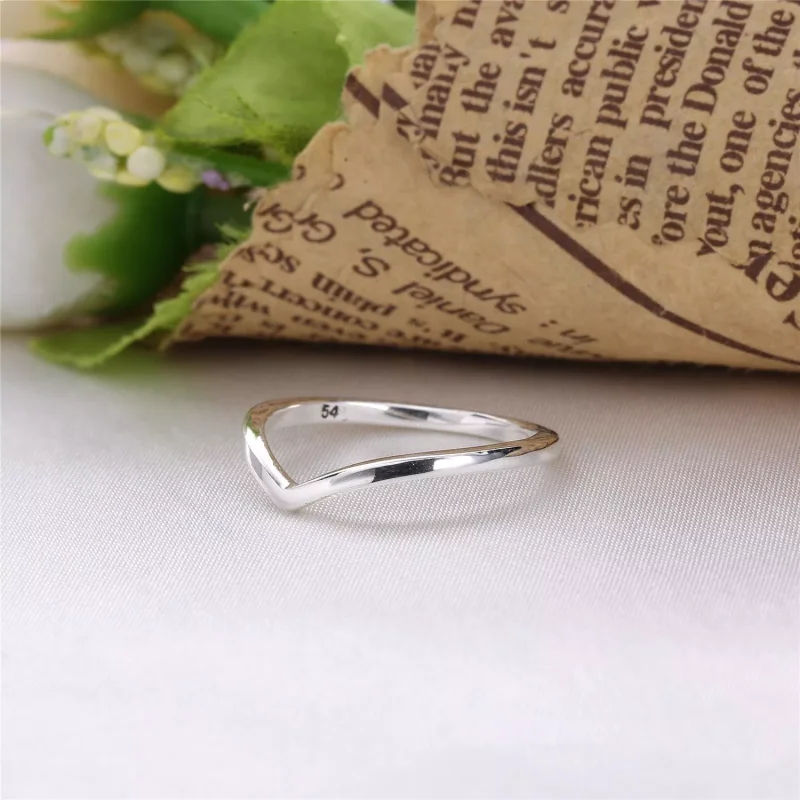 (bild till) PANDORA Polished Wishbone Ring 196314 - View 2