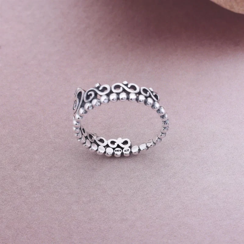 (bild till) PANDORA Princess Tiara Crown Ring 190880CZ - View 3