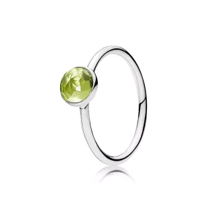 (bild till) Pandora Ring Augusti Droppe Peridot - 191012Pe
