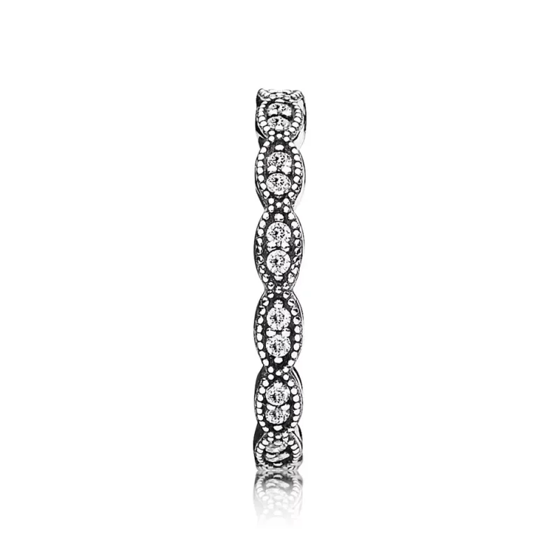 (bild till) Pandora Ring Band av Skimrande Blad - 190923Cz - View 2