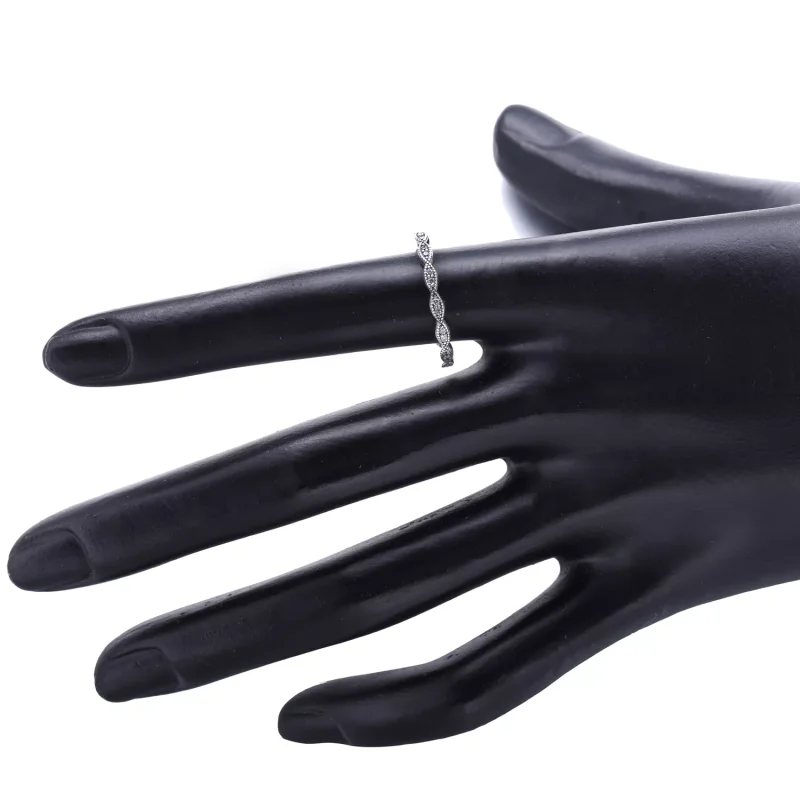 (bild till) Pandora Ring Band av Skimrande Blad - 190923Cz - View 4