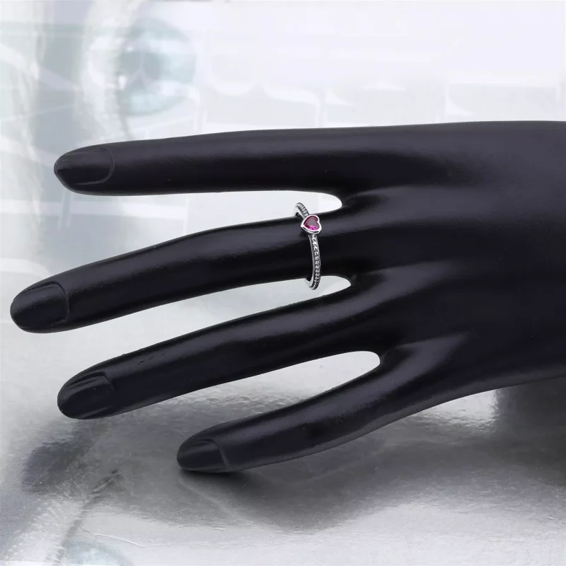 (bild till) Pandora Ring Delikat Hjärta - 190896Sgr - View 4