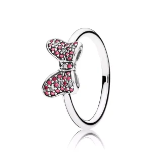(bild till) Pandora Ring Disney, Minnies Gnistrande Rosett - 190956Czr
