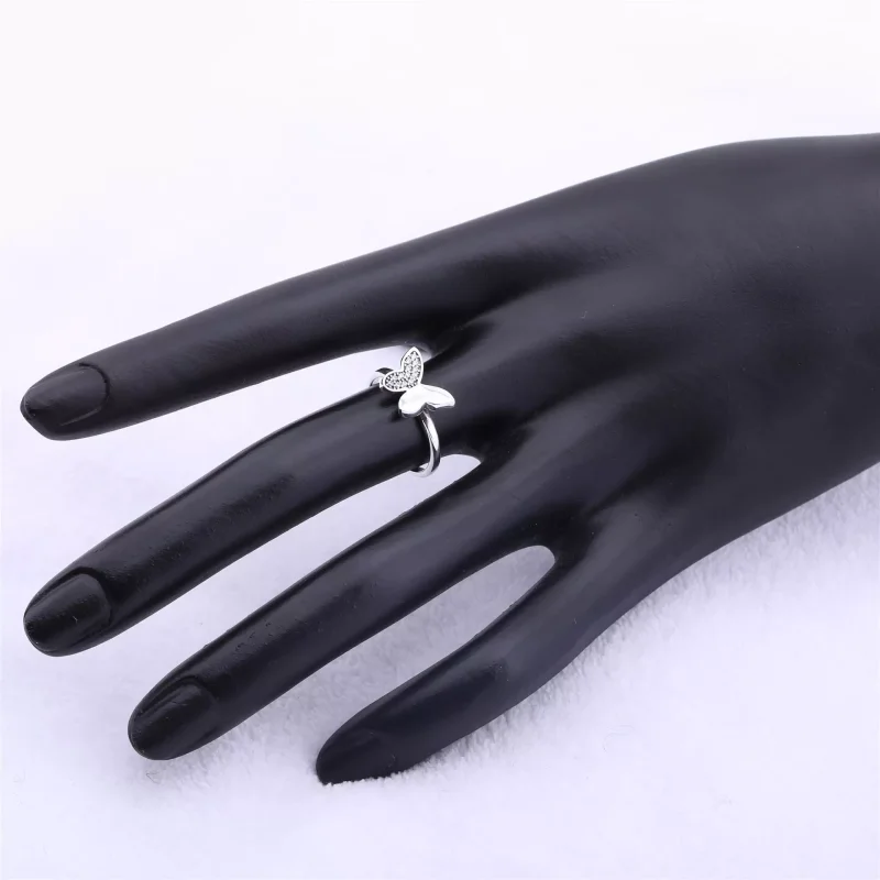 (bild till) Pandora Ring Fjäril - 190993Cz - View 4