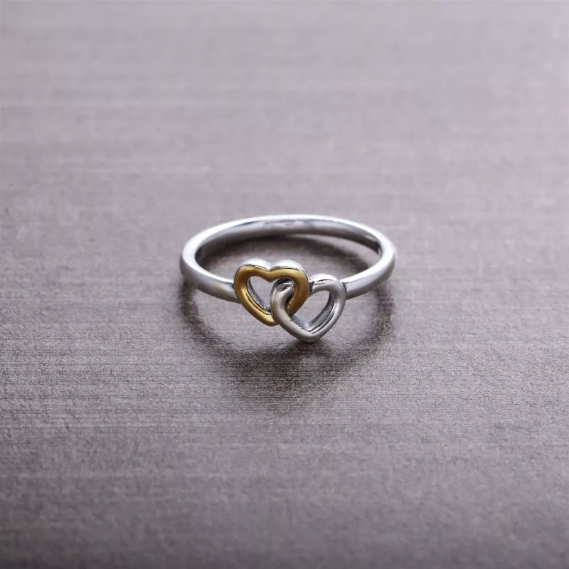 (bild till) Pandora Ring Flätade Hjärtan - 190927 - View 3