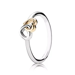 (bild till) Pandora Ring Flätade Hjärtan - 190927