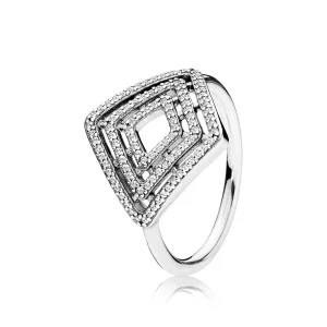 (bild till) Pandora Ring Geometriska Linjer - 196210Cz