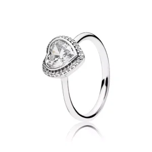 (bild till) Pandora Ring Glittrande Hjärtengagemang - 190929Cz