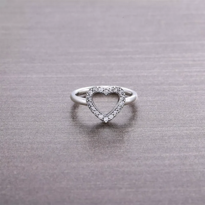 (bild till) Pandora Ring Hjärta - 190861Cz - View 2