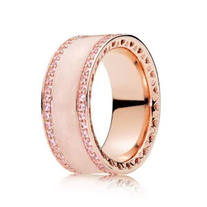 (bild till) Pandora Ring Hjärtan 14 Karat Roséguld - 181024En95