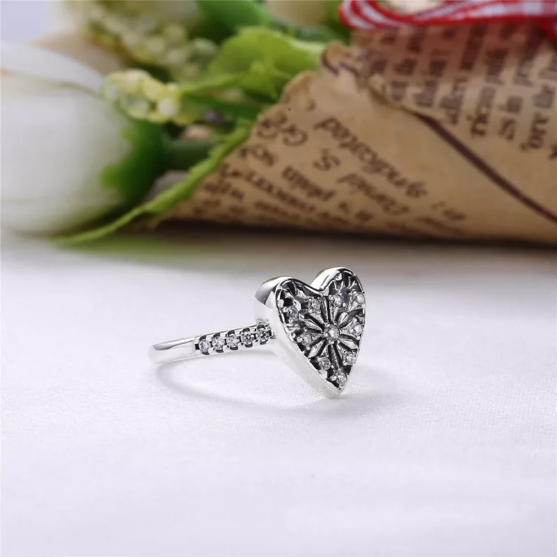 (bild till) Pandora Ring Hjärtan av Vintern - 196371Cz - View 3