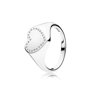 (bild till) Pandora Ring Hjärtsignal - 191042Cz