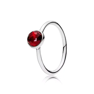 (bild till) Pandora Ring Juli Droplet Födelsesten - 191012Sru