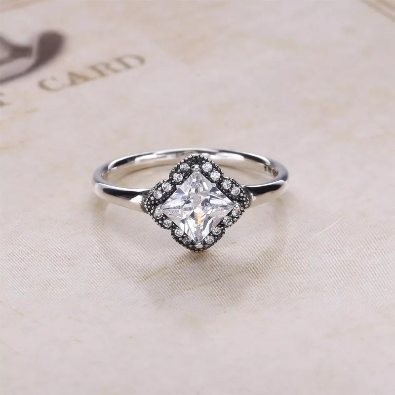 (bild till) Pandora Ring Kristalliserad Floral Fancy - 190966Cz - View 2