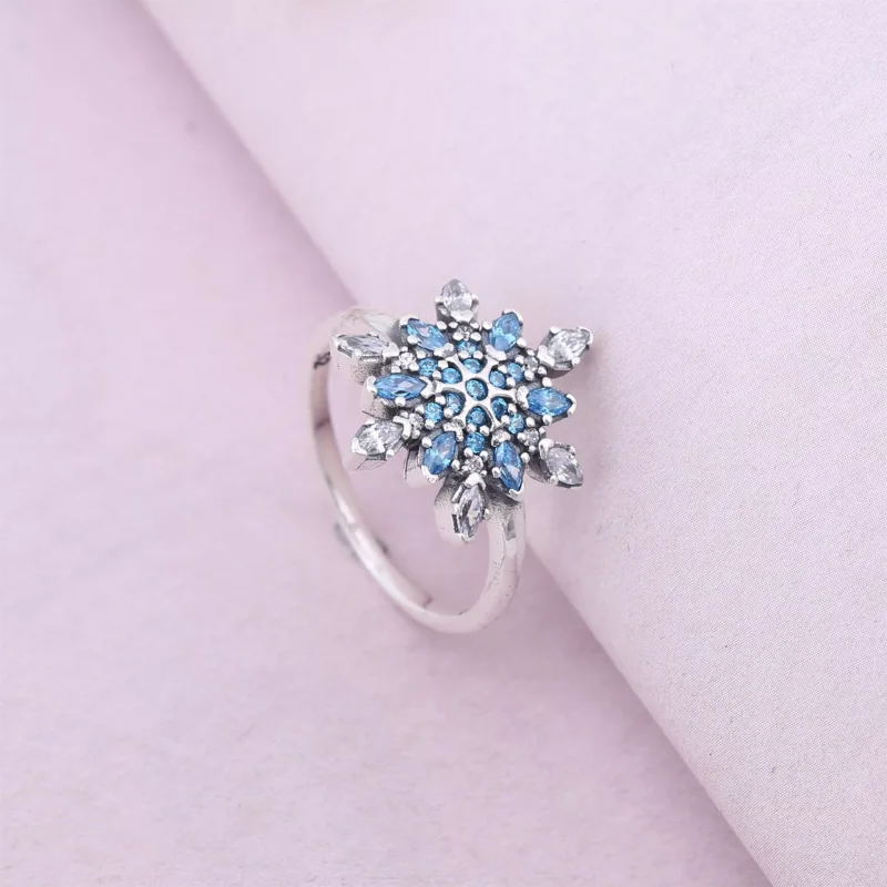 (bild till) Pandora Ring Kristalliserad Snöflinga - 190969Nblmx - View 2