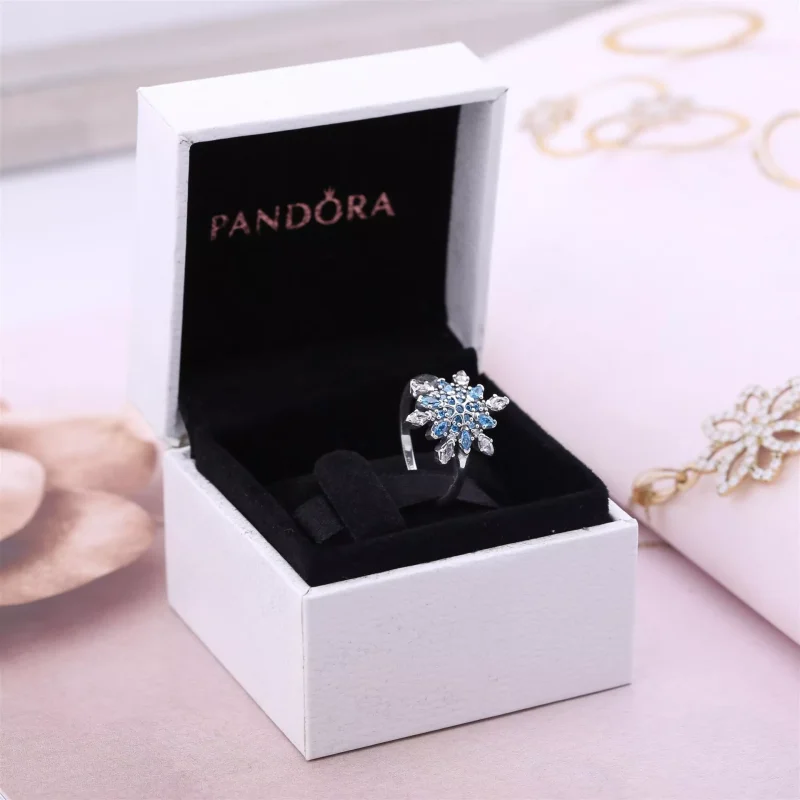(bild till) Pandora Ring Kristalliserad Snöflinga - 190969Nblmx - View 4