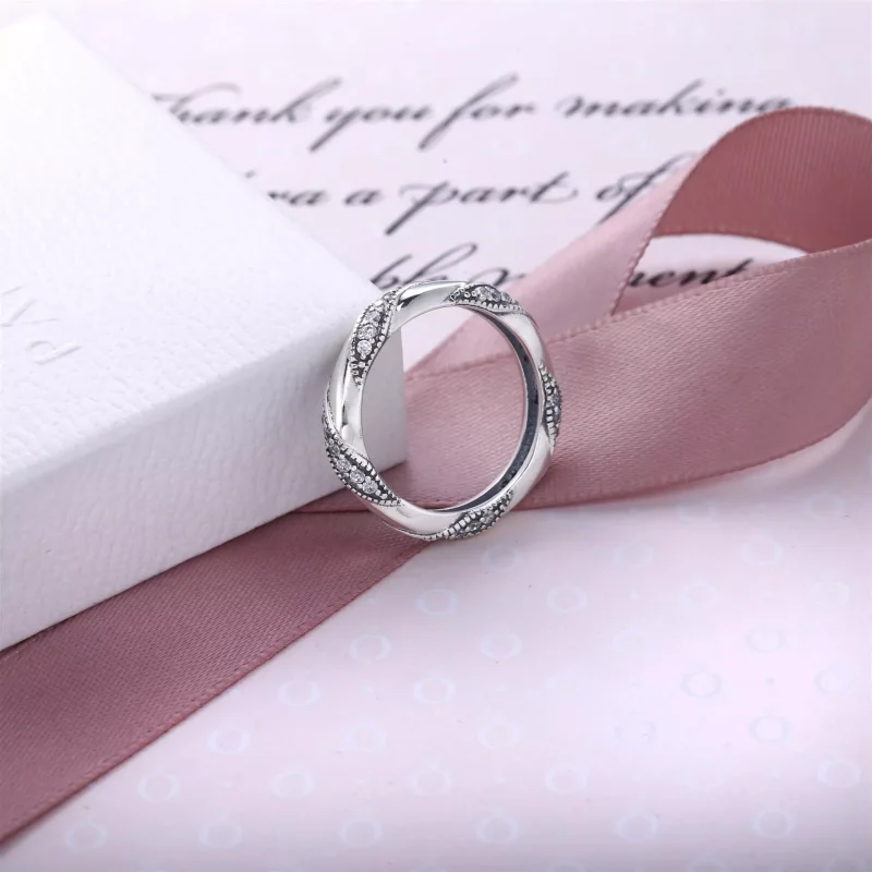 (bild till) Pandora Ring Kärleksband - 190981Cz - View 2