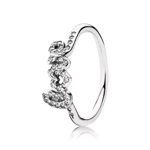 (bild till) Pandora Ring Kärlekssignatur - 190928Cz