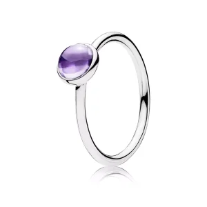 (bild till) Pandora Ring Lila Poetisk Droppe - 190983Acz