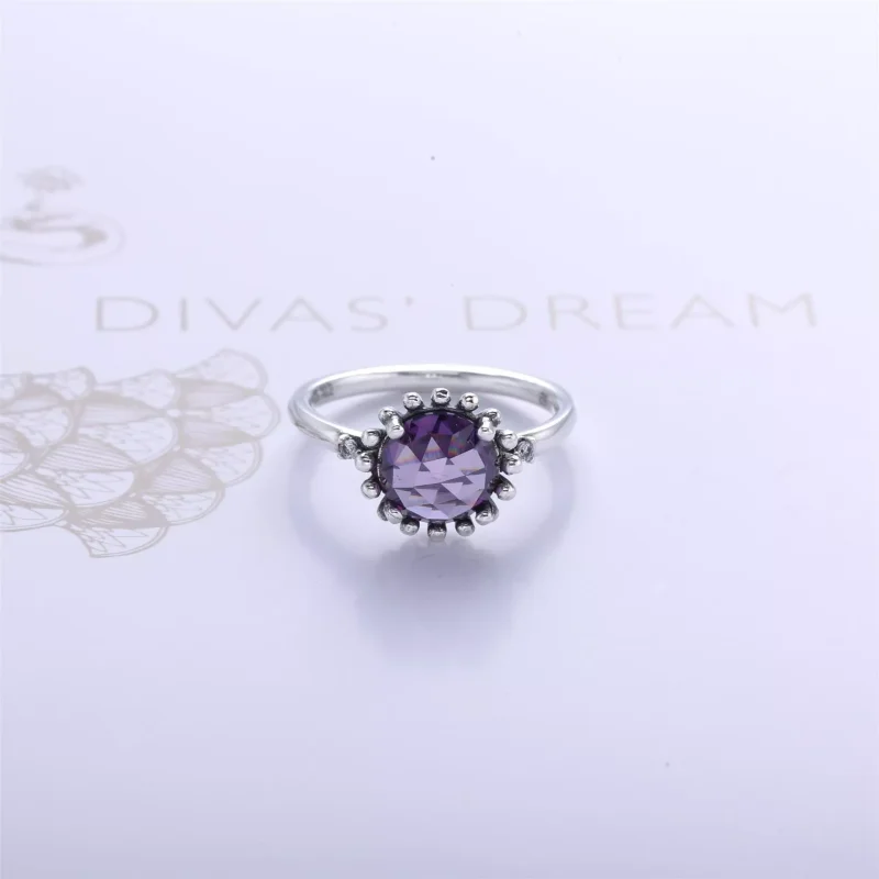 (bild till) Pandora Ring Lysande Ametyst - 190910Nbc - View 2