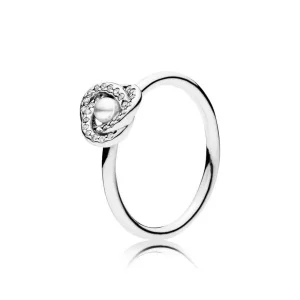 (bild till) Pandora Ring Lysande Kärleksknut - 191040Wcp