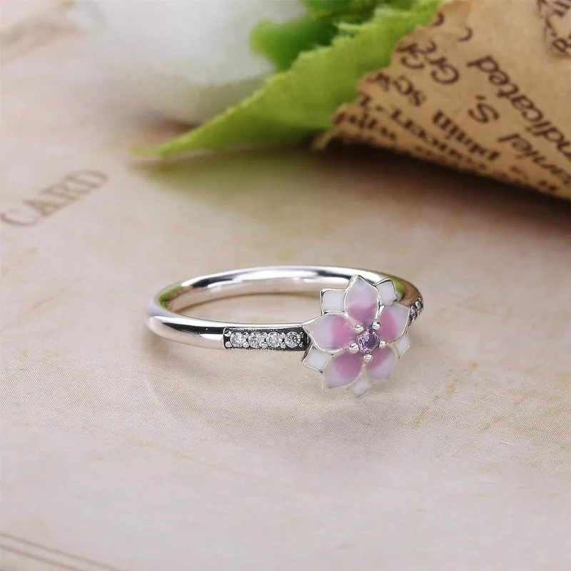 (bild till) Pandora Ring Magnolia Blommar - 191026Pcz - View 3
