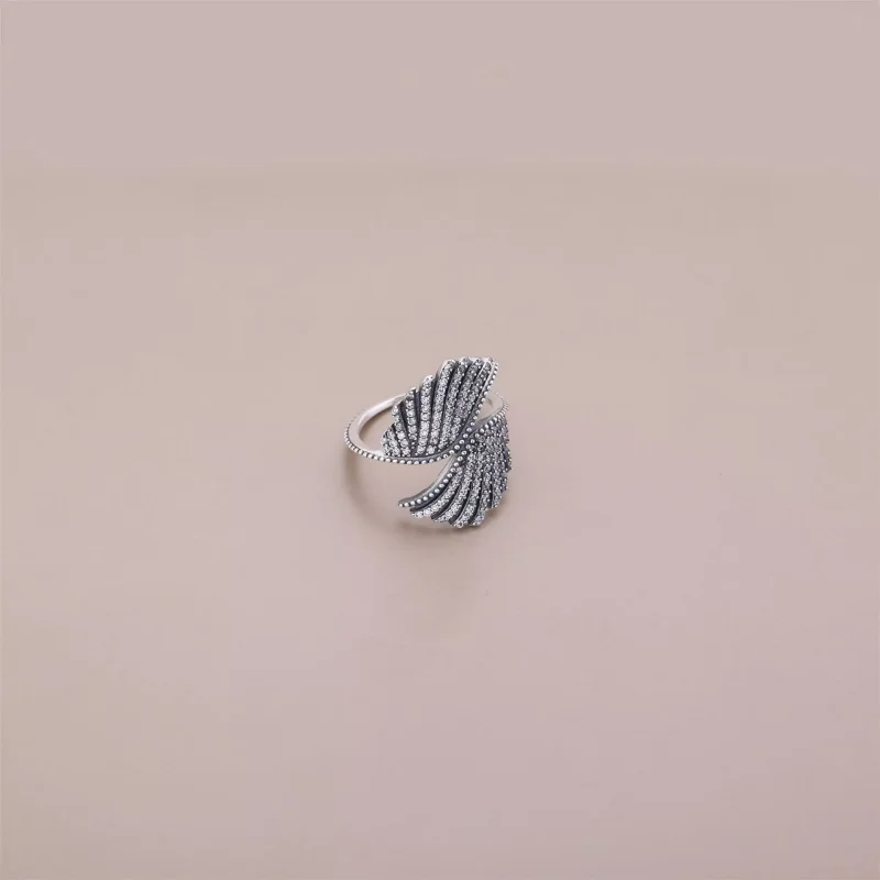 (bild till) Pandora Ring Majestätiska Fjädrar - 190960Cz - View 2