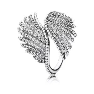 (bild till) Pandora Ring Majestätiska Fjädrar - 190960Cz