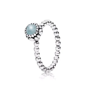 (bild till) Pandora Ring Mars Birthstone - 190854Aq