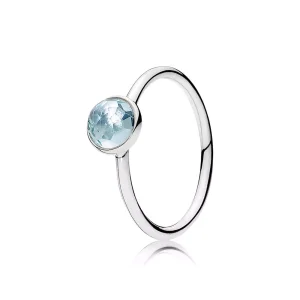 (bild till) Pandora Ring Mars Droppe Födelsesten - 191012Nab