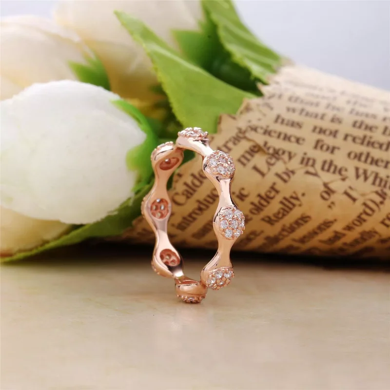 (bild till) Pandora Ring Moderna Lovepods ™ 14 Karat Roséguld - 187295Cz - View 2