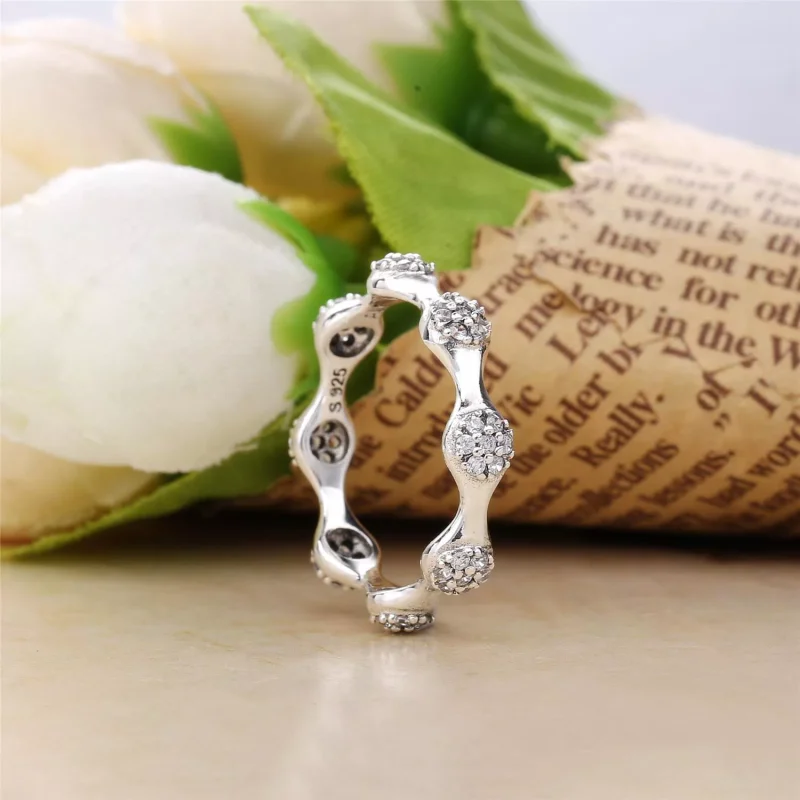 (bild till) Pandora Ring Moderna Lovepods ™ 14 Karat Roséguld - 187295Cz - View 3