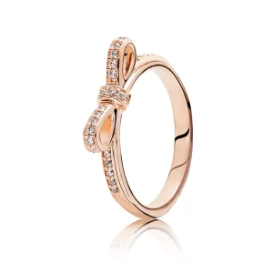 (bild till) Pandora Ring Mousserande Rosett 14 Karat Roséguld - 180906Cz