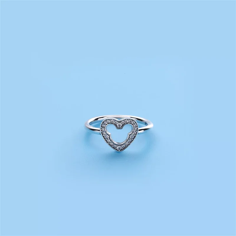(bild till) Pandora Ring Musse Silhouette - 190957Cz - View 2