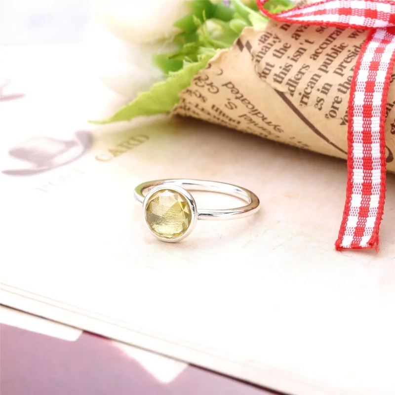 (bild till) Pandora Ring November Droppe Citrine - 191012Ci - View 2