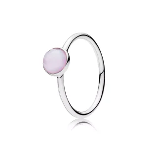 (bild till) Pandora Ring Oktober Droplet Opalescent Crystal - 191012Nop
