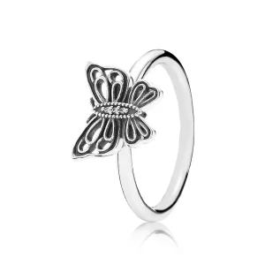 (bild till) Pandora Ring Openwork Fjäril - 190901Cz