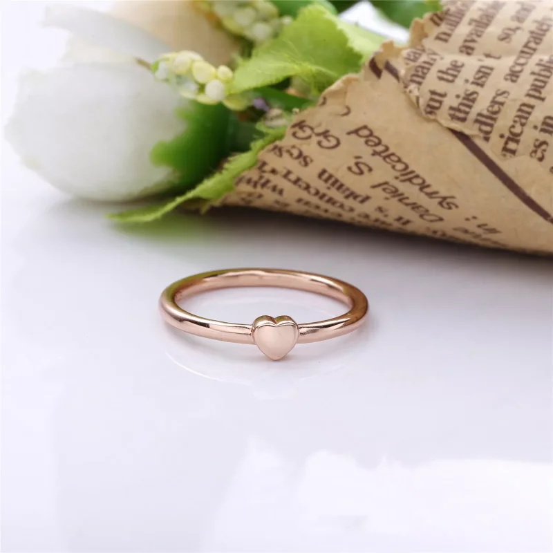 (bild till) Pandora Ring Pussel Hjärta 14 Karat Roséguld - 186551 - View 3