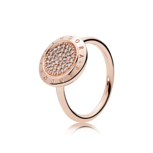 (bild till) Pandora Ring Signatur 14 Karat Roséguld - 180912Cz