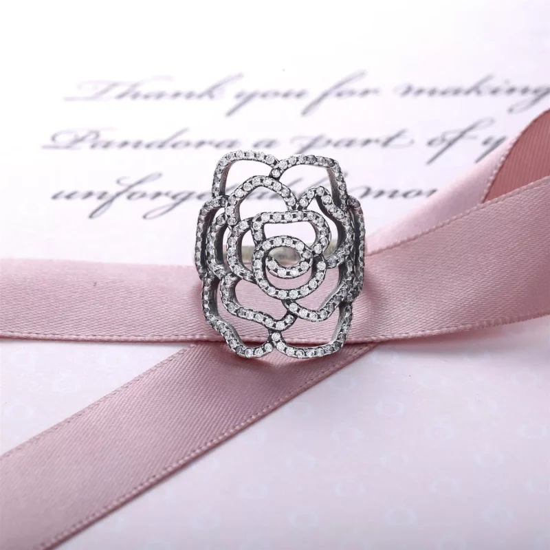 (bild till) Pandora Ring Skimrande Ros - 190951Cz - View 2
