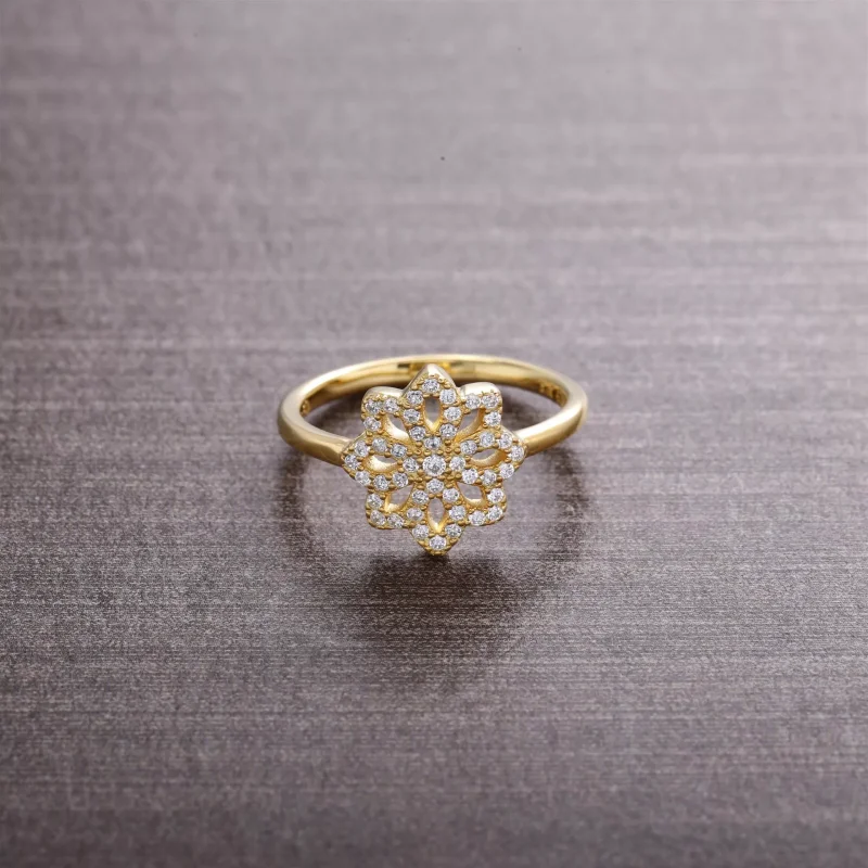 (bild till) Pandora Ring Spets Botanique - 150182Cz - View 2