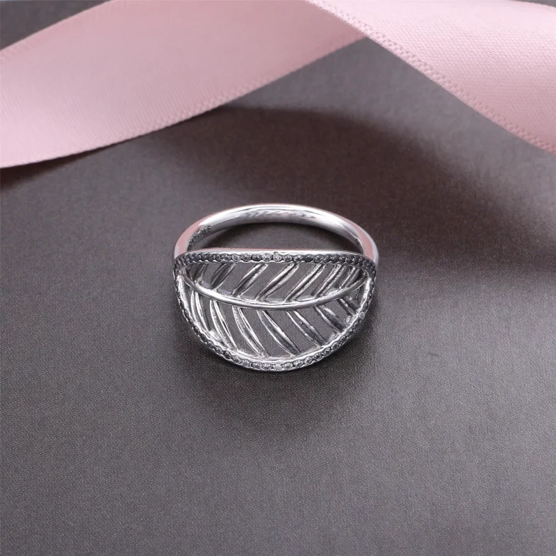 (bild till) Pandora Ring Tropiskt Palmblad - 190952Cz - View 2