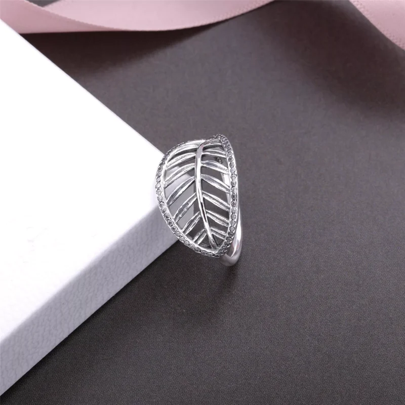 (bild till) Pandora Ring Tropiskt Palmblad - 190952Cz - View 3