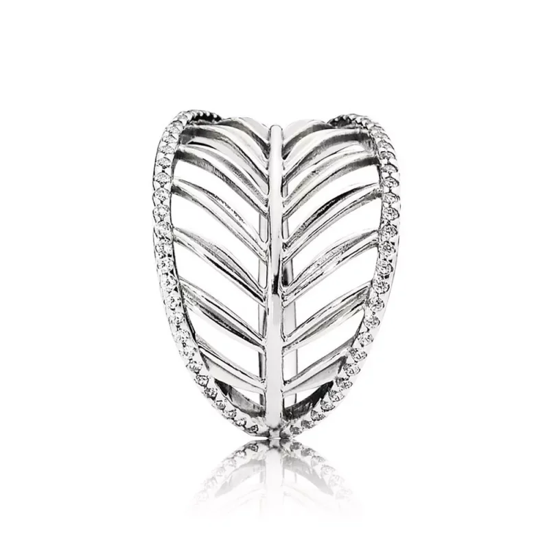 (bild till) Pandora Ring Tropiskt Palmblad - 190952Cz - View 4