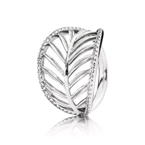 (bild till) Pandora Ring Tropiskt Palmblad - 190952Cz