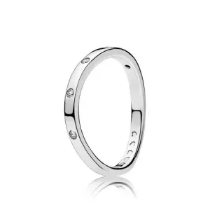 (bild till) Pandora Ring Virvlande Droppar - 197113Cz