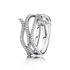 (bild till) Pandora Ring Virvlande Orm - 190954Cz