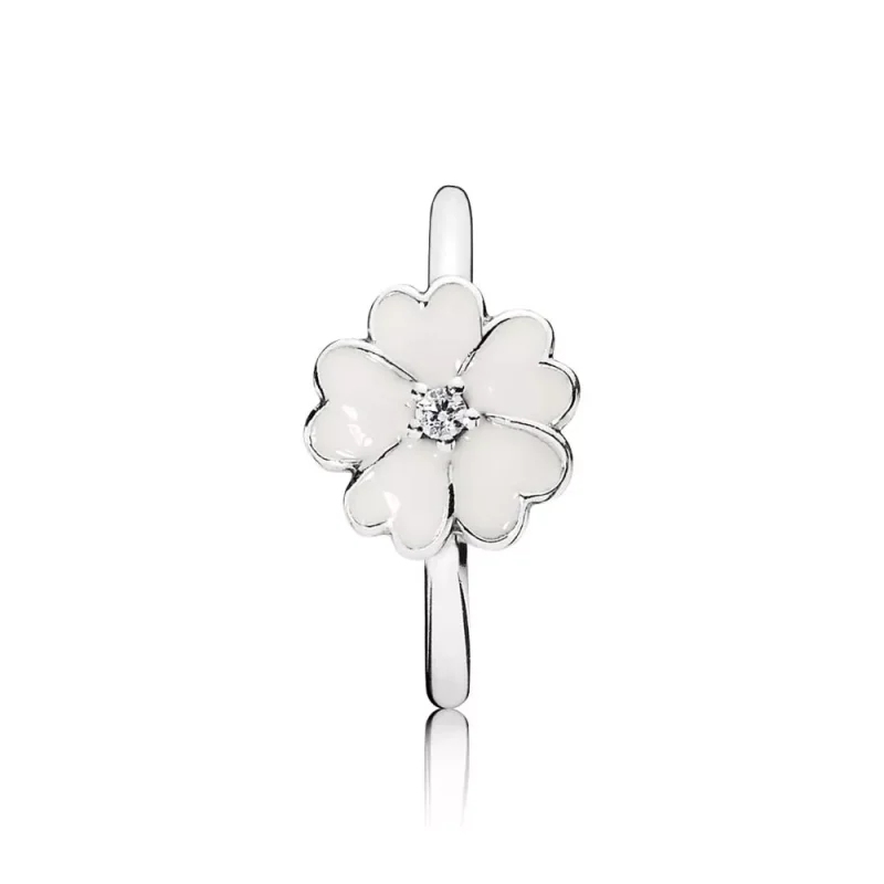 (bild till) Pandora Ring Vit Primros - 190931En12 - View 2