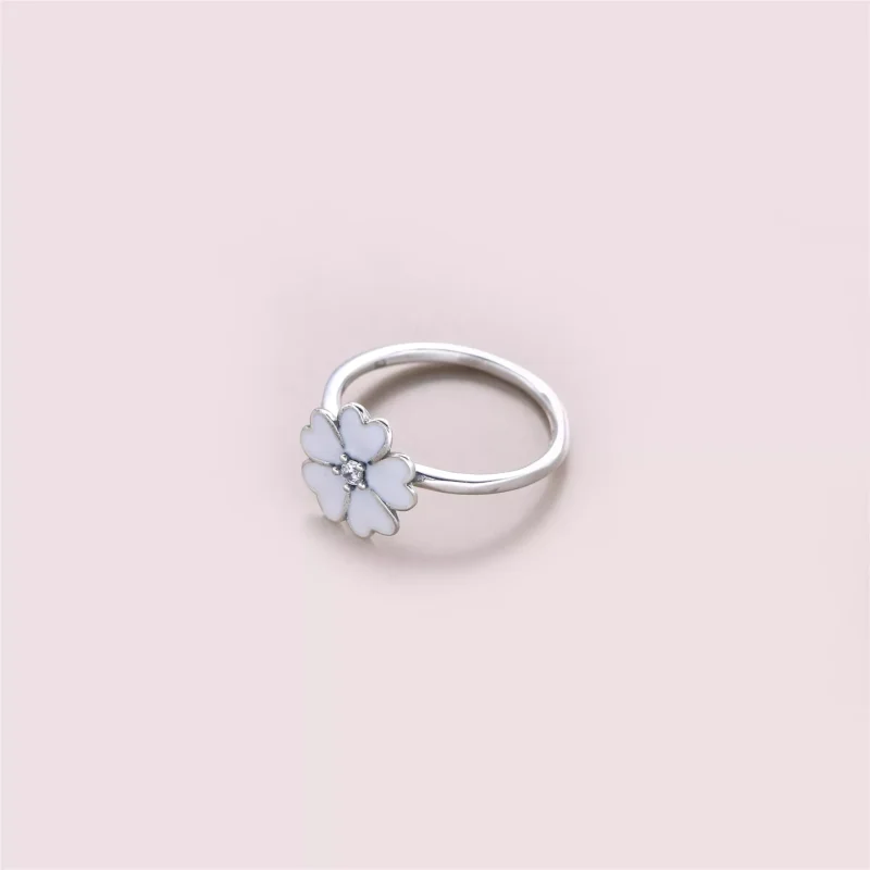 (bild till) Pandora Ring Vit Primros - 190931En12 - View 3