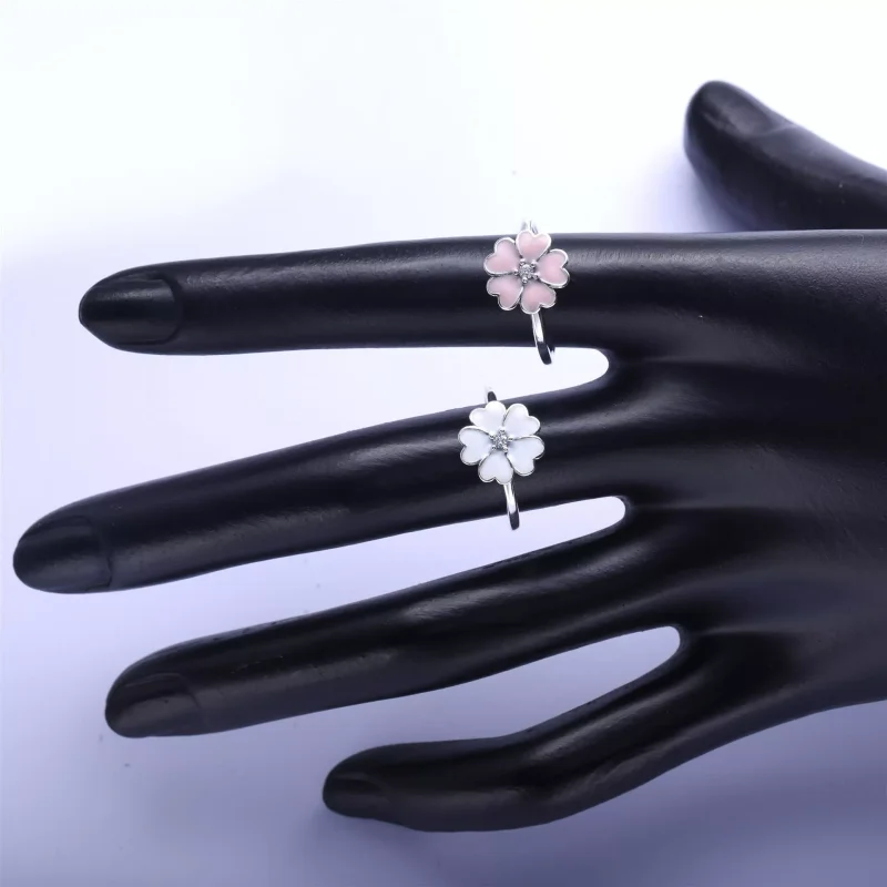 (bild till) Pandora Ring Vit Primros - 190931En12 - View 5